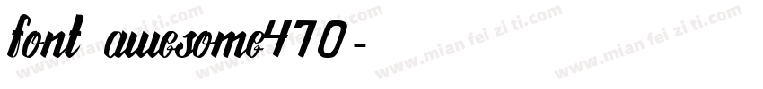 font awesome470字体转换